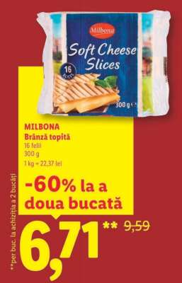Milbona Brânză topită