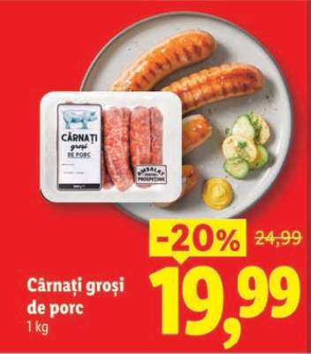 Cârnați groși de porc