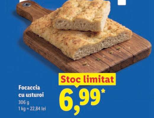 Focaccia cu usturoi