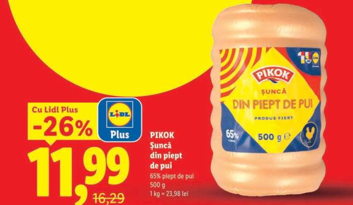 Pikok Șuncă din piept de pui