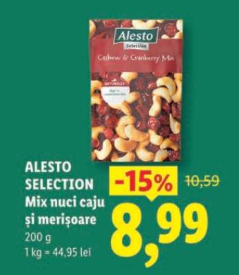 ALESTO SELECTION Mix nuci caju și merișoare