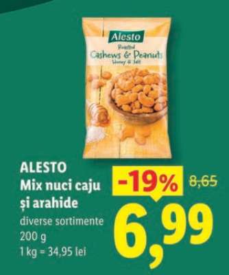ALESTO Mix nuci caju și arahide
