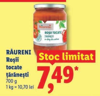 RĂURENI Roșii tocate țărănești