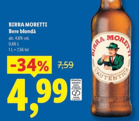 BIRRA MORETTI Bere blondă