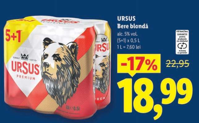URSUS Bere blondă