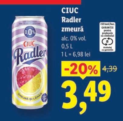 CIUC Radler zmeură