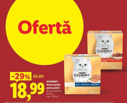 GOURMET Hrană umedă pentru pisici