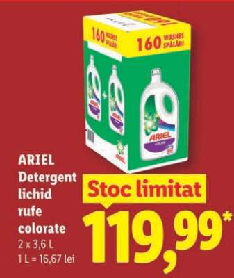 ARIEL Detergent lichid rufe colorate
