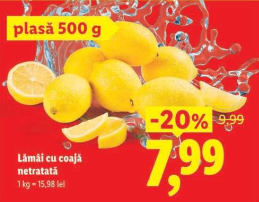 Lămâi cu coaja netratată