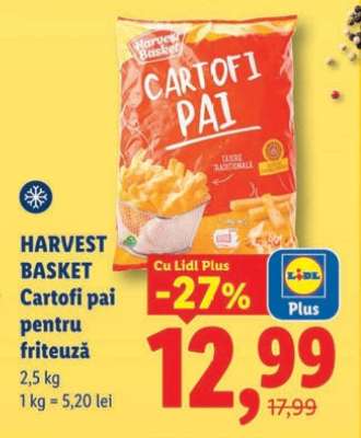 HARVEST BASKET Cartofi pai pentru friteuză