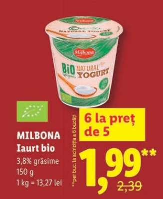 Milbona Iaurt bio