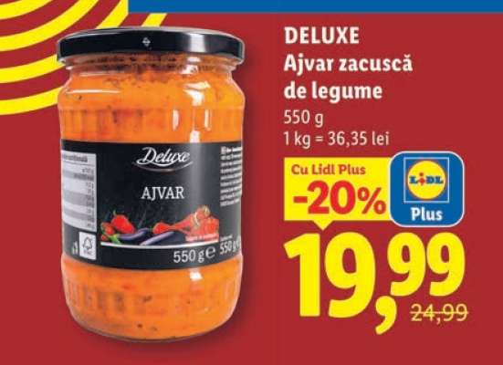 DELUXE Ajvar Zacuscă de legume