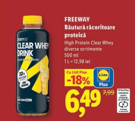 FREEWAY Băutură răcoritoare proteică