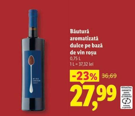 Băutură aromatizată dulce pe bază de vin roșu
