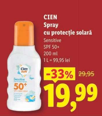 CIEN Spray cu protecție solară
