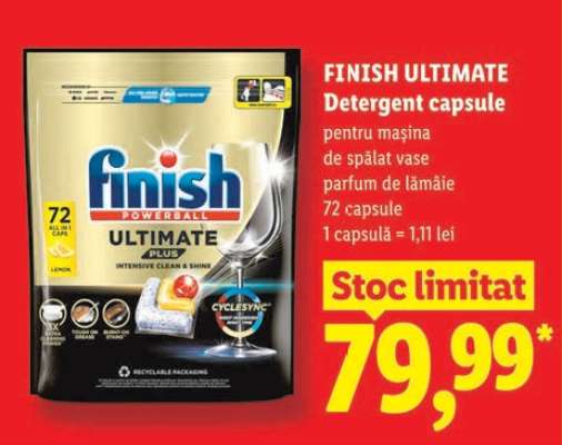Finish Ultimate Detergent capsule