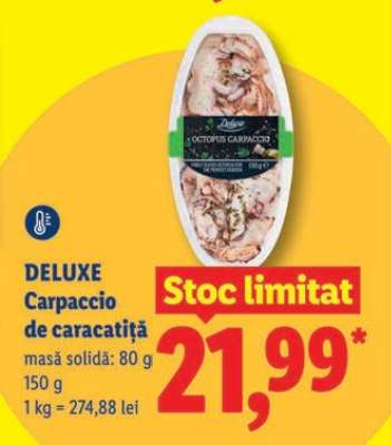 DELUXE Carpaccio de caracatiță