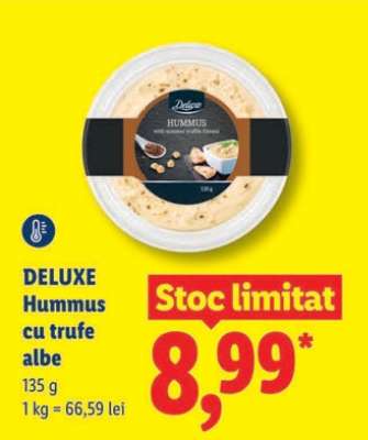 DELUXE Hummus cu trufe albe