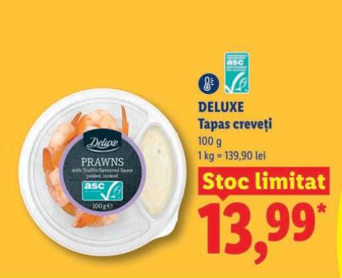 DELUXE Tapas creveți