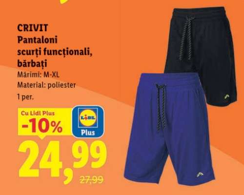 CRIVIT Pantaloni scurți funcționali, bărbați