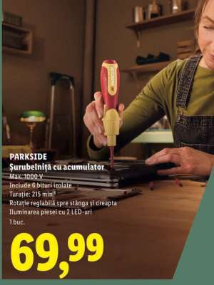 PARKSIDE Șurubelniță cu acumulator