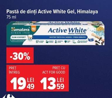 Pastă de dinți Active White Gel, Himalaya