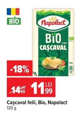 Cașcaval felii Bio Napolact