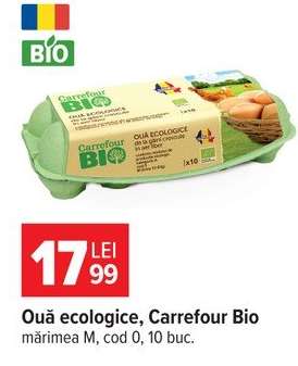 Ouă ecologice, Carrefour Bio