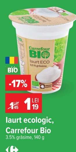 Iaurt ecologic Carrefour Bio