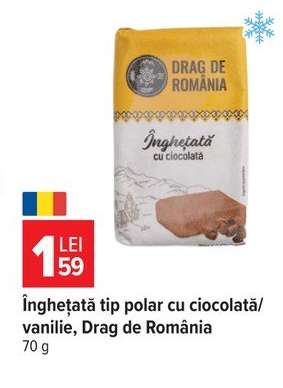 Înghețată tip polar cu ciocolată/vanilie, Drag de România