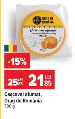 Cașcaval afumat Drag de România