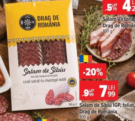 Salam de Sibiu IGP, feliat, Drag de România