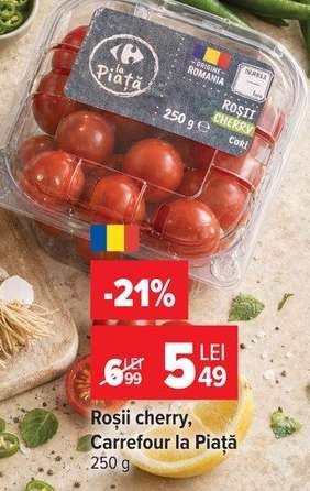 Roșii cherry, Carrefour la Piață