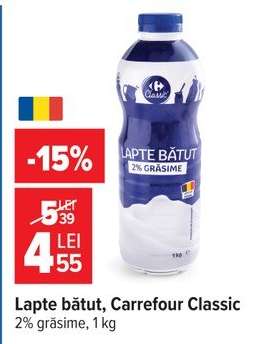 Lapte bătut Carrefour Classic