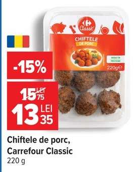 Chiftele de porc Carrefour Classic