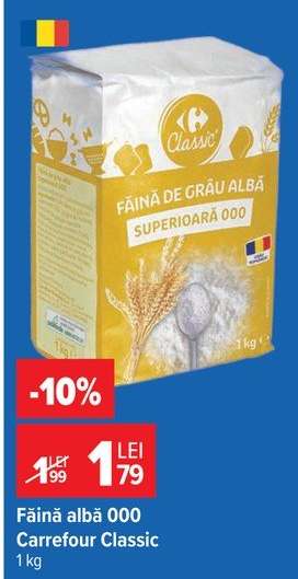 Făină albă 000 Carrefour Classic