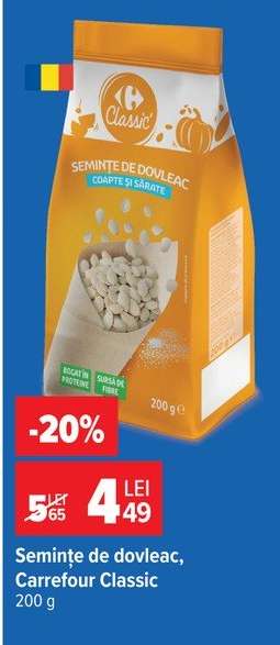 Semințe de dovleac, Carrefour Classic