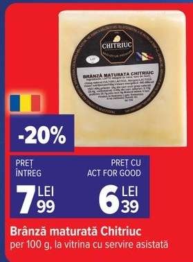 Brânză maturată Chitriuc