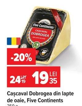 Cașcaval Dobrogea din lapte de oaie, Five Continents