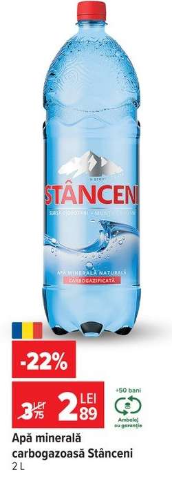 Apă minerală carbogazoasă Stânceni