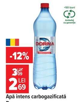 Dorna Apă intens carbogazificată