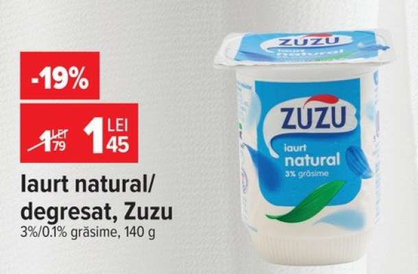 Iaurt natural/degresat Zuzu