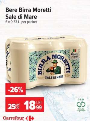 Bere Birra Moretti Sale di Mare
