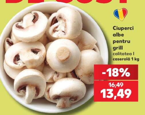 Ciuperci albe pentru grill