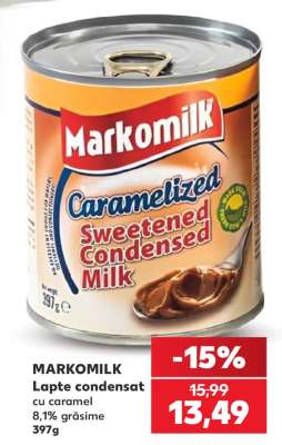 MARKOMILK Lapte condensat cu caramel