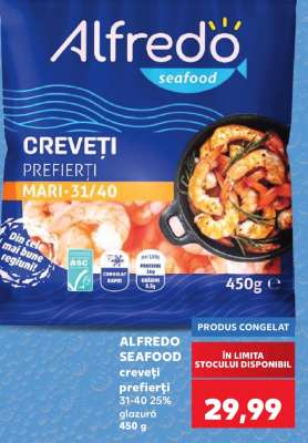 ALFREDO SEAFOOD creveți prefierți