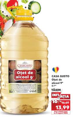 CASA GUSTO Oțet de alcool 9°