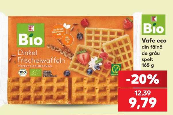 Vafe eco din făină de grâu spelt