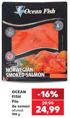 OCEAN FISH File de somon afumat 100 g
