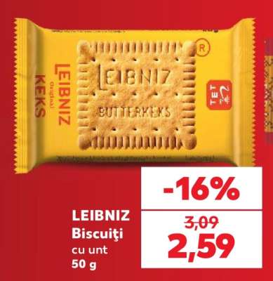 LEIBNIZ Biscuiți cu unt 50 g